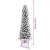 vidaXL Sapin de No&euml;l artificiel avec 300 LED Vert et blanc 180 cm