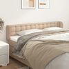 vidaXL T&ecirc;te de lit avec oreilles Cappuccino 183x23x78/88 cm Similicuir