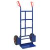 vidaXL Chariot &agrave; main extensible Bleu et Rouge 57 x 46 x 113 cm Acier