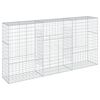 vidaXL Panier gabion avec couvercle 300x50x150 cm fer galvanis&eacute;