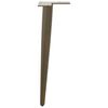 vidaXL Pieds de table basse coniques 4 pi&egrave;ces Acier naturel 42-43 cm Acier