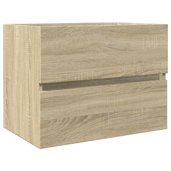 vidaXL Armoire d'&eacute;vier Ch&ecirc;ne sonoma 60x38,5x45 cm Agglom&eacute;r&eacute;