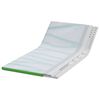 vidaXL Surmatelas Blanc et vert 90 x 190 cm Tissu Jacquard