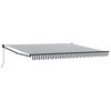 vidaXL Auvent r&eacute;tractable anthracite et blanc 4x3 m tissu et aluminium