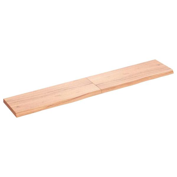 vidaXL Comptoir de salle de bain marron 160x30x(2-4) cm bois trait&eacute;