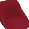 vidaXL Chaises &agrave; manger pivotantes lot de 2 rouge bordeaux velours