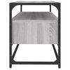 vidaXL Meuble TV sonoma gris 80x35x45 cm bois d'ing&eacute;nierie