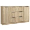 vidaXL Buffets 2 pcs Ch&ecirc;ne sonoma 60x30x70 cm Bois d'ing&eacute;nierie
