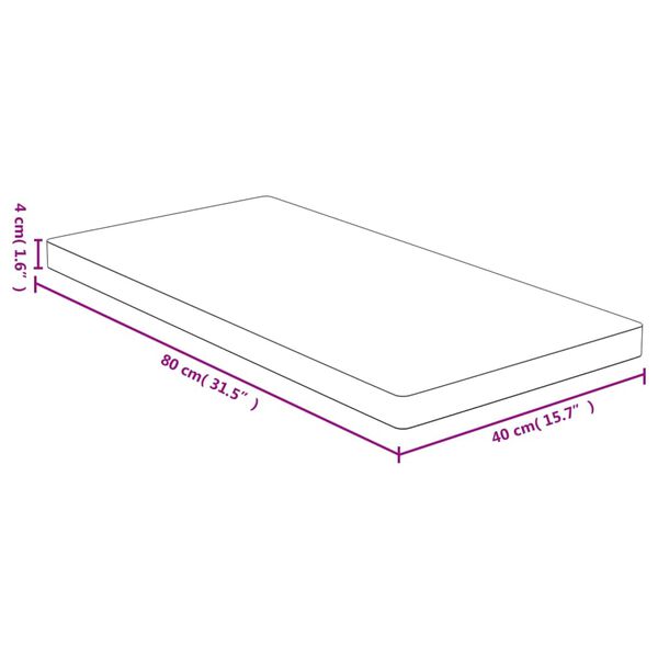 vidaXL Planche &agrave; d&eacute;couper 80x40x4 cm bambou