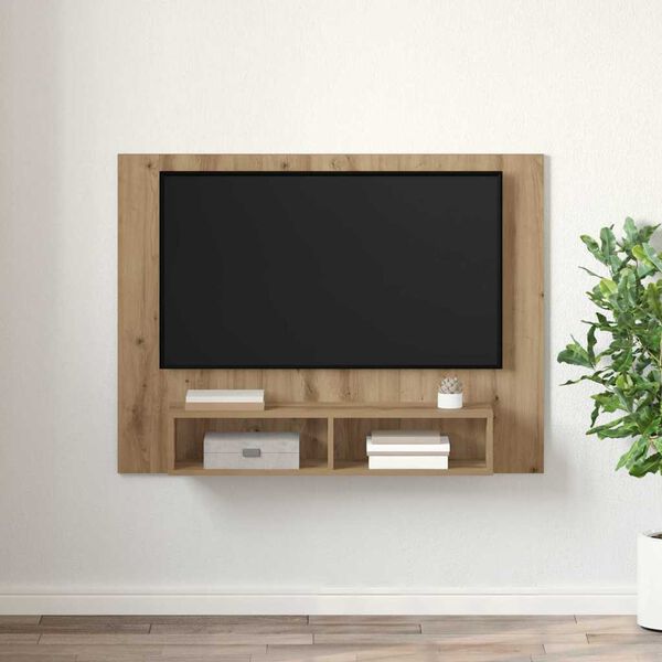 vidaXL Ensemble meuble TV Ch&ecirc;ne artisanal 120 x 23,5 x 90 cm