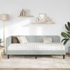 vidaXL Cadre de lit d'angle Gris clair 90 x 190 cm Velours