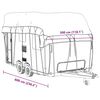 vidaXL Housse de toit de caravane gris 600x300 cm tissu non tissé
