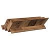 vidaXL &Eacute;tag&egrave;re &agrave; magazines avec &eacute;tag&egrave;re Bois ancien 90 x 53 x 28,5 cm