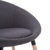 vidaXL Chaises &agrave; manger lot de 2 gris fonc&eacute; tissu