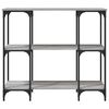 vidaXL Table console sonoma gris 102x35x90 cm bois d'ing&eacute;nierie