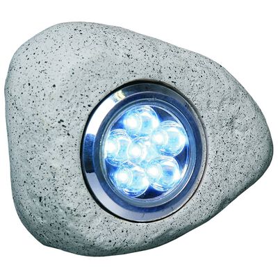 Smartwares Spot LED de jardin Fausse pierre 3 pcs 2,7 W Gris RS306