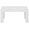 vidaXL Table de salon de jardin Plastique blanc