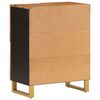 vidaXL Armoire lat&eacute;rale marron et noir 60x33,5x75 cm bois de manguier