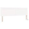vidaXL Lit &agrave; ressorts avec matelas Blanc 200 x 200 cm Simili cuir