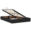 vidaXL Lit avec rangement et LED Noir 140 x 200 cm Polyester