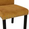 vidaXL Chaises &agrave; manger lot de 2 marron velours