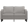 vidaXL Canap&eacute; &agrave; 2 places Gris clair 140 cm Tissu