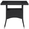 vidaXL Ensemble de Mobilier 5 pcs Noir