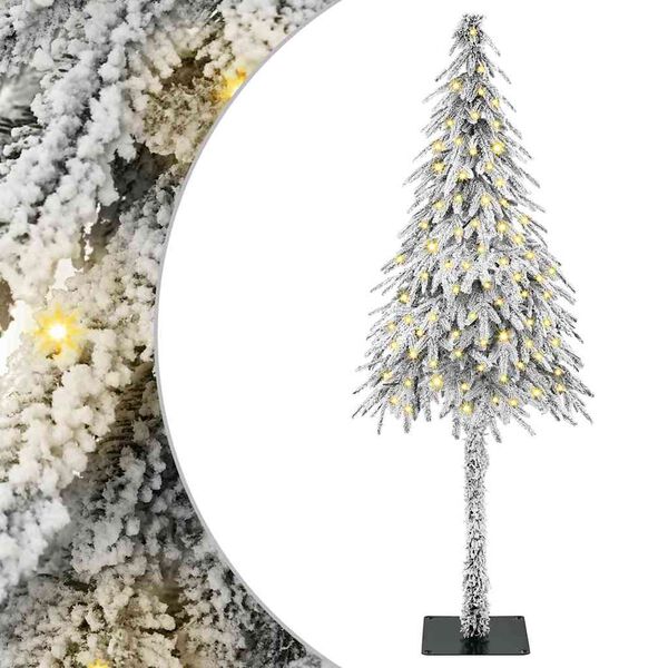 vidaXL Sapin de No&euml;l avec 150 LED Blanc 150 cm PE et Acier