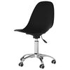 vidaXL Chaise de bureau pivotante Noir PP