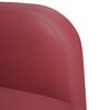 vidaXL Canap&eacute; causeuse rouge bordeaux 110 cm similicuir