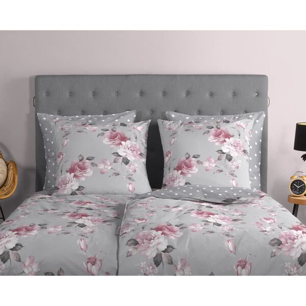 Good Morning Housse de couette Belle 135x200 cm Gris