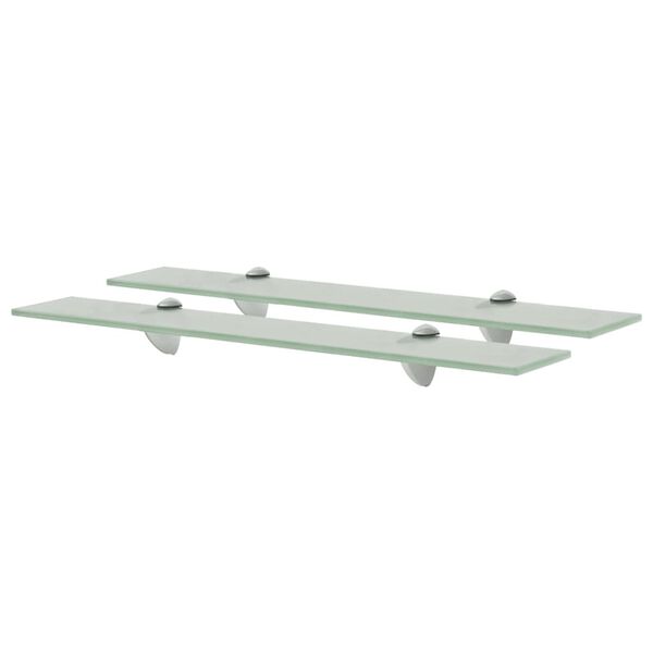 vidaXL &Eacute;tag&egrave;res murales 2 pcs Verre 60x20 cm 8 mm