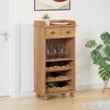 vidaXL Cabinet &agrave; vin ASKIM Cire de Miel 57 x 37 x 114 cm