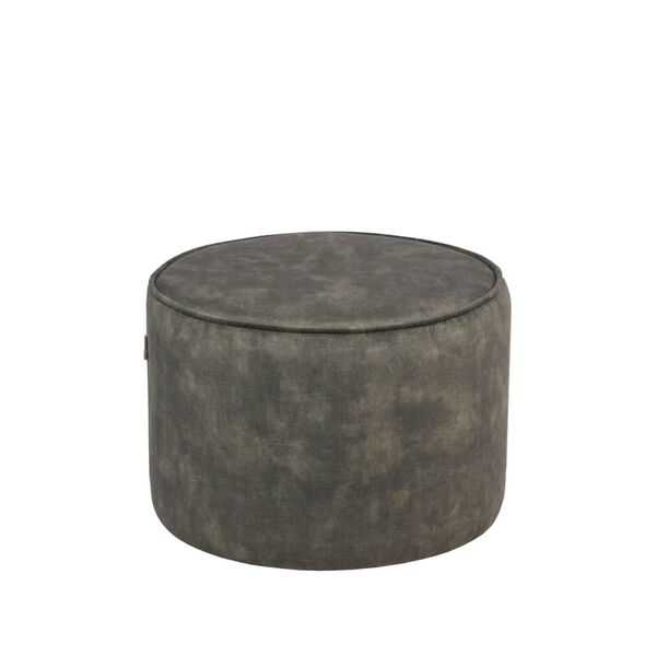 LABEL51 Pouf Tibo 55x55x40 cm Vert chasseur Velours
