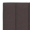 vidaXL Lit avec matelas Hanko marron fonc&eacute; 90x200 cm tissu