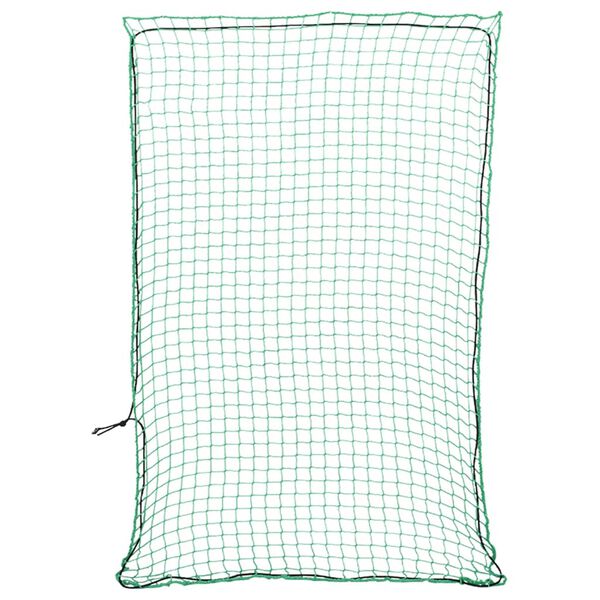 vidaXL Filet pour remorque avec corde &eacute;lastique vert 3,5x2,5 m PP