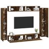vidaXL Ensemble de meubles TV 8 pcs Ch&ecirc;ne fum&eacute; Bois d'ing&eacute;nierie