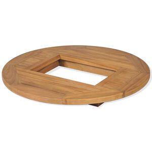 vidaXL Dessus de table de bi&egrave;re Teck 70 cm