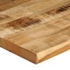 vidaXL Dessus de table bord vivant 100x80x2,5 cm bois de manguier brut