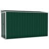 vidaXL Abri de jardin mural Vert 118x288x178 cm M&eacute;tal galvanis&eacute;