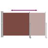 vidaXL Auvent lat&eacute;ral r&eacute;tractable de patio 140 x 300 cm Marron
