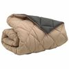 vidaXL Duvet d'hiver Anthracite et Taupe 240 x 200 cm Microfibre