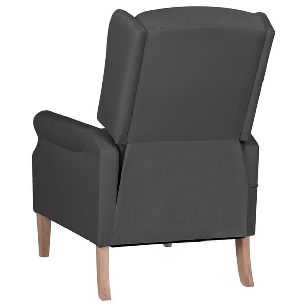 vidaXL Fauteuil de massage inclinable Gris fonc&eacute; Tissu