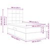 vidaXL Lit avec rangement et matelas Gris fonc&eacute; 100 x 200 cm Polyester