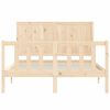 vidaXL Cadre de lit sans matelas 140x200 cm bois massif de pin