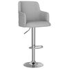vidaXL Tabourets de bar lot de 2 gris clair tissu