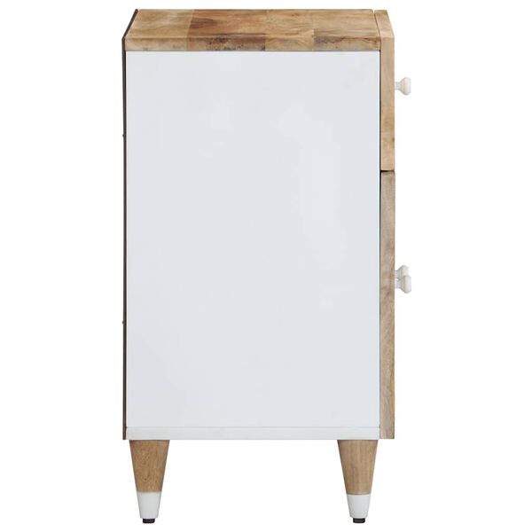vidaXL Table de chevet 50x33x60 cm bois de manguier massif