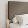 vidaXL Cadre de lit avec t&ecirc;te de lit rembourr&eacute;e Taupe 120 x 190 cm