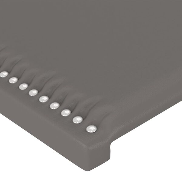 vidaXL T&ecirc;te de lit Gris 100x5x78/88 cm Similicuir