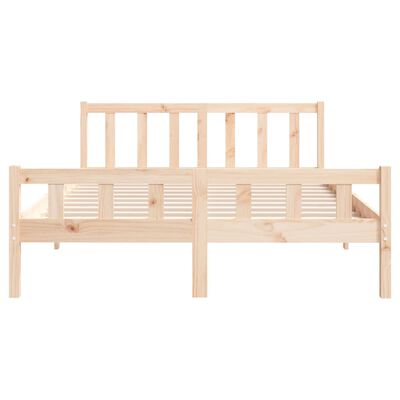 vidaXL Cadre de lit sans matelas bois massif 140x200 cm